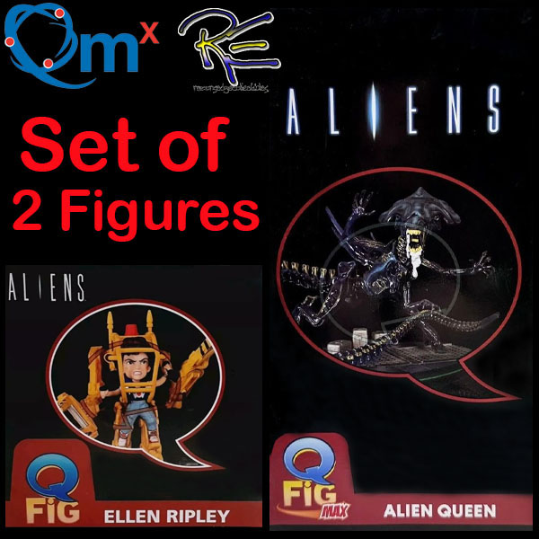 QMx Aliens Q-Fig Max Elite Alien Queen and Ripley with Power Loader Figure Set